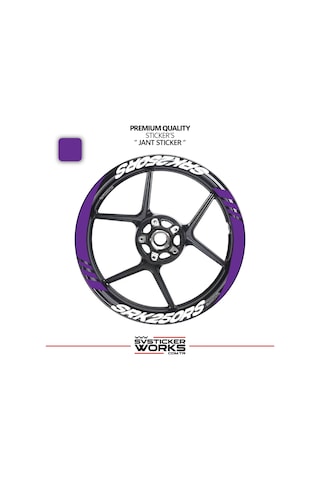 Rks Srk250rs Geniş Jant Kaplama Sticker Etiket Modeli 16lı Set Sticker Yüksek Kalite