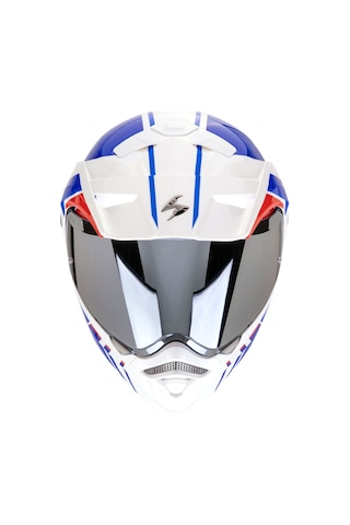 Scorpion Adx-2 Lewis Adv Motosiklet Kaskı Beyaz Mavi Kırmızı Beyaz - Mavi - Kırmızı