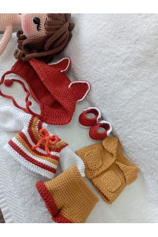 Amigurumi Bilge Bebek Çok Renkli