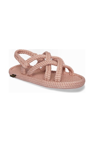 Nomadic Republic Bod.0060.k.t Bodrum Kauçuk Tabanlı Kadın Sandalet Pembe Pembe