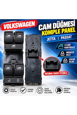Jetta Cam Düğmesi Sol Jetta Cam Düğmesi Sol