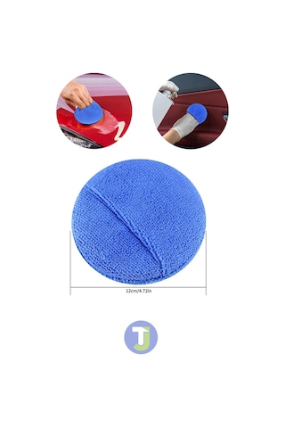Technojet 5 Adet Mikrofiber Araba Yıkama Pasta Cila Süngeri Temizlik Eldiven Oto Wax Bakım Bezi
