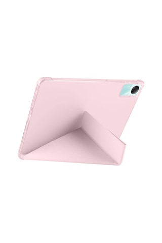 Redmi Pad Se 4g Kılıf Kalemlikli Mars Tablet Kılıfı - Rose Gold Arka Kapak