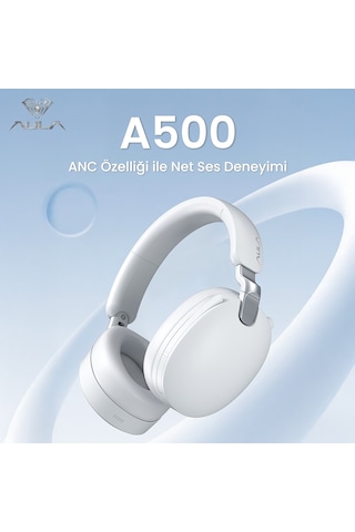 Aula A500 Hybrid Kablosuz Bluetooth 5.4 Mikrofonlu Kulak Üstü Kulaklık