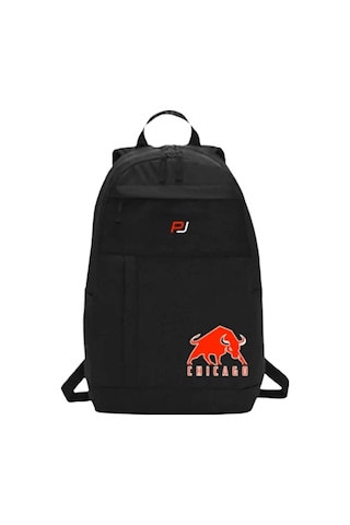 Chıgago Sırt Çantası 48x30x15 Siyah Okul Çantası Siyah