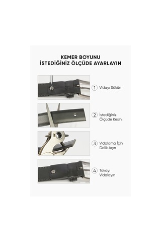 AC&Co / Altınyıldız Classics Erkek Kahverengı Casual Suni Deri Kemer Çok Renkli
