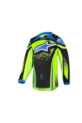 Alpinestars Kid Racer Nomur Çocuk Off-road Motosiklet Jerseyi Sarı Mavi