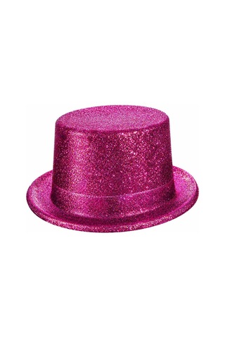 Ren.ga.renk Fuşya Simli Glitter Silindir Parti Şapkası Rengaren Diğer