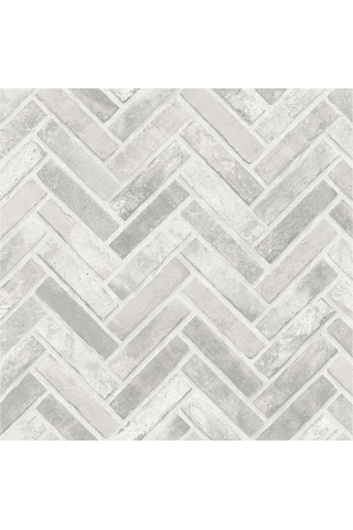 Roka 23105-1 Tuğla Desenli Beyaz Duvar Kağıdı 16,5 M2
