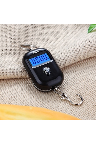 Mini Bagaj Ölçeği Taşınabilir Elektronik Tartı Dijital Balık Pulu Sıfır İzleme Fonksiyonu İle 25 Kg Çift Aralıklı Ölçek Dijital Asılı Ölçek