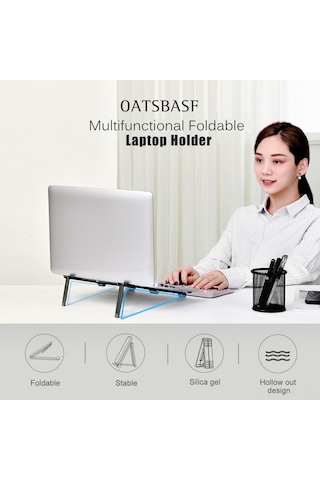 Tenfowee Katlanabilir Laptop Standı - Ayarlanabilir Boyutlu Ergonomik Tasarım, Telefon Ve Tablet Desteği İle Rahat Kullanım