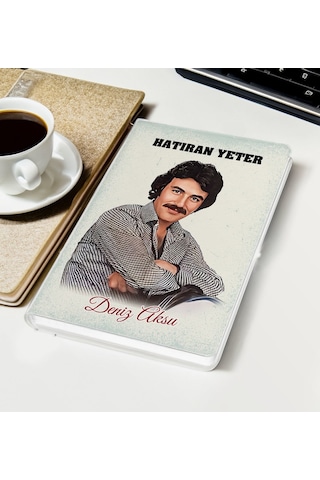 Bk Gift Kişiye Özel Ferdi Tayfur Hatıran Yeter Tasarımlı Beyaz Defter-1, Arkadaşa Hediye Kobitmeyencom33642 Bk Gift Renkli