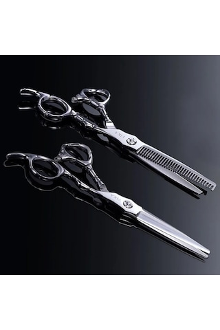 Pazly Profesyonel Saç Kesim Makası Gümüş Renk - Kaliteli Ve Hassas Gümüş