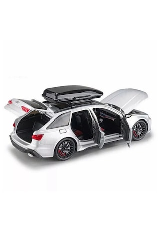 Che-zhı 1:24 Audi Rs6 Metal Nardo Gri Sesli Işıklı Model Araba