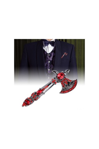 Lemestar Klasik Elmaslı Bıçak Desenli Broş - Dayanıklı Alyuminyum Malzeme, Gündelik Ve Özel Etkinlikler İçin Dekoratif Takı Kırmızı