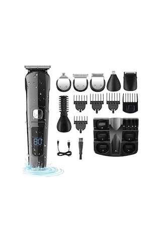 Cf30 Ipx6 Yıkanabilir Profesyonel Multi Fonksiyonlu 6in1 Şarjlı Saç Sakal Kesme Makinası Diğer