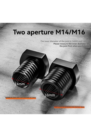 Skycity 2 Adet Açımlı Taşlama Adaptörü - M10'dan M14 Ve M16'ye Dönüştürücü, 100 Tipi Taşlama İçin, Parlaklaştırma Aksesuarlarıyla Uyumlu