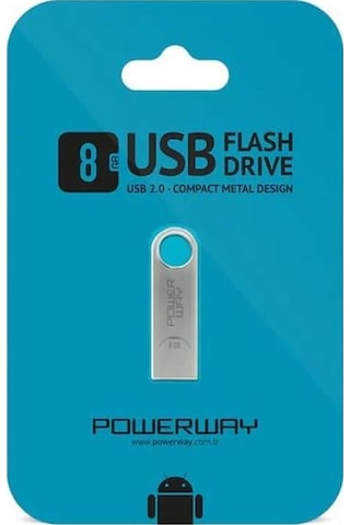 Powerway Pw-8gb 8 Gb Usb 2.0 Mini Metal Flash Bellek