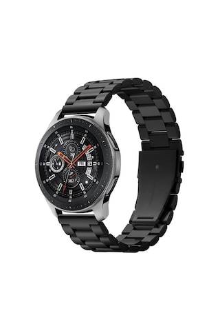 Galaxy Watch Uyumlu Seri 47mm/46mm/45mm/44mm/43mm/42mm/41mm Kordon Kayış Band Modern Fit 20mm Black - 600wb24980