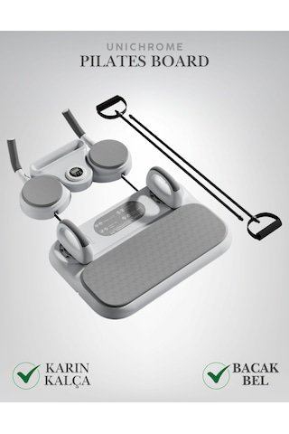 Ev Tipi Tekerlekli Pilates & Fitness Egzersiz Istasyonu Şınav, Mekik, Direnç Bandı, Spor Aleti