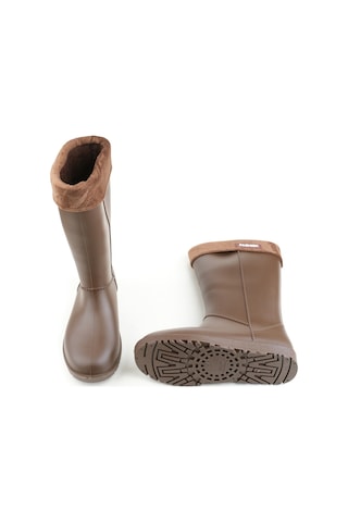 Gezer Fashion Kışlık Kadın Çizme Kahverengi