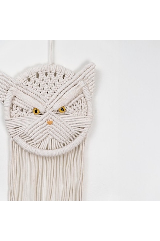 Göksel Bekçi Baykuş Temalı Makrome Düş Kapanı Dream Catcher