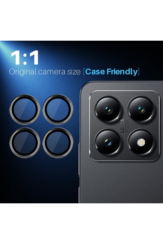 Xiaomi Mi 14t İle Uyumlu Temperli Cam Tekli Kamera Lens Koruyucu