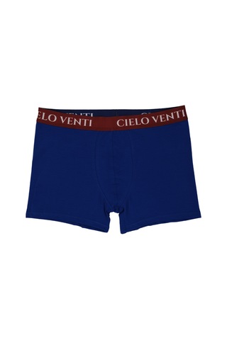 Cielo Venti Night Collection 3'lü Organik Pamuk Erkek Boxer Mavi