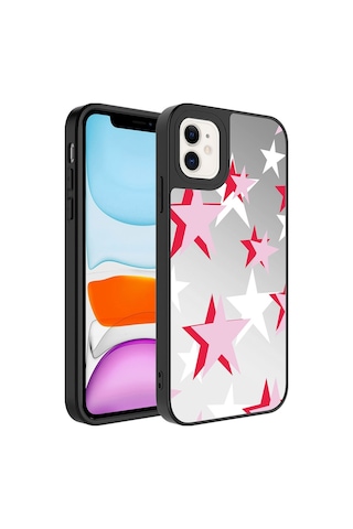 Apple Uyumlu iPhone 12 Kılıf Aynalı Desenli Kamera Korumalı Parlak Zore Mirror Kılıf