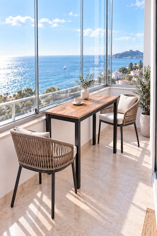 Arpelia Balkon Masası 120 X 45 Cm Antrasit Atlantik Çam
