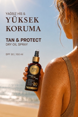 Beach Day SPF 30 Koruyucu Bronzlaştırıcı Kuru Yağ Sprey 150 ML