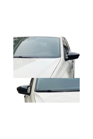 Volkswagen Polo Fl Mk6,5 2021 2022 2023 İle Uyumlu Araca Özel Yarasa Batman Piano Black Ayna Kapağı Takımı 2 Parça 1 Adet