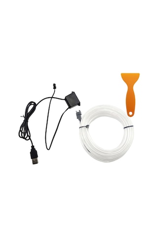 Suofeng Oto İç Aydınlatma Işık Şeridi 5m Usb Doğrudan Tak 5v Çok Renkli Kontrolsüz Kurulum Gerektirmeyen