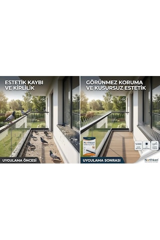 Tr Kuş Kovar Siyah 10 Adet, 50cm- Toplam 5mt Profesyonel Kuş Kovucu Dikenli Sistem, Bina Çatı Ve Balkon Koruma, G