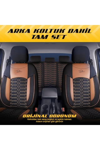 Panda Proline Serisi Jakar Kumaş Ticari Oto Koltuk Kılıfı Siyah -