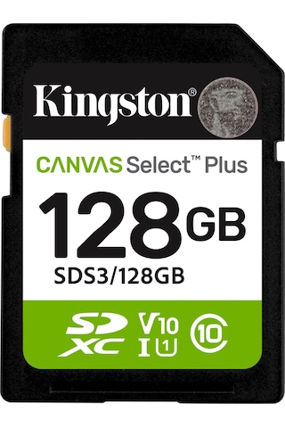 Kıngston 128gb Sdxc Kart Canvas Select Plus Sds3/128gb