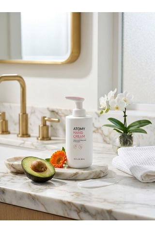Atomy Hand Cream - Avokado Ve Aynısefa Özlü Yoğun Nemlendirici Dev Boy El Ve Tırnak Bakım Kremi 300