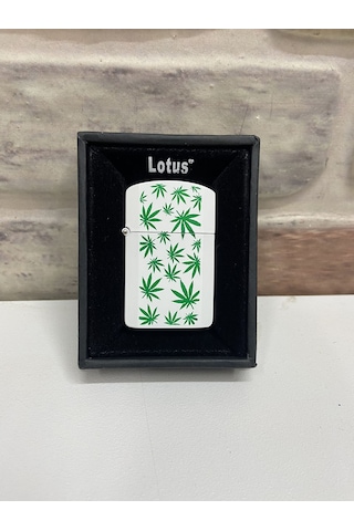 Lotus Marka Beyaz Yeşil Renk Yaprak Logolu Benzinli