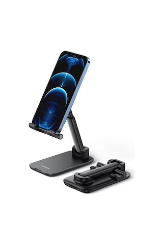 Ugreen Katlanabilir Çok Açılı Yükseklik Ayarlı Telefon Standı, Siyah, 20435