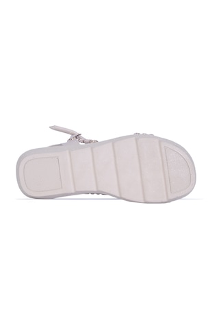 Moda Ayakkabı 852 Syh-krem Yazlık Düz Sandalet Ayakkabı Krem