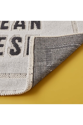 Bella Maison Clean Fresh Paspas Takımı Beyaz 60x100 - 50x60 CM Beyaz
