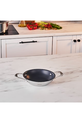 Karaca Plasma Steel 316+ 3ply Sahan 20 Cm Gümüş