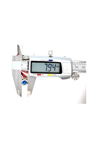 Kablolu 8mm Mini Metal Mavi Göz Lamba Led 12v 24v