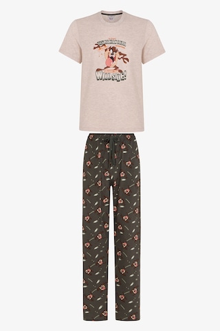 Penti Erkek Tasmanian Pantolon Kısa Kollu Pijama Takımı Çok Renkli