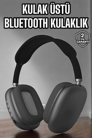 Ceylan Adam P9 Plus Hi-fi Ses Kalitesi Ayarlanabilir Mikrofonlu Bluetooth Kulaklık Siyah