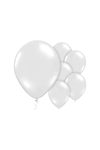 Benim Marifetlerim Metalik Beyaz Balon 12 Inch 30 Adet