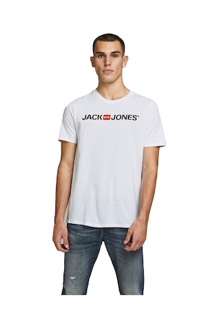 Jack & Jones Erkek T-Shirt 12137126 Beyaz