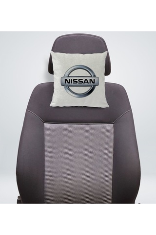 Bk Gift Nissan Tasarımlı Kare Araç Koltuk Yastığı-1