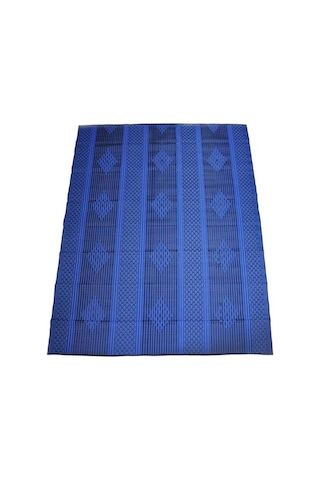 Plastik Plaj Hasırı 120 X 230 Cm (Mavi)