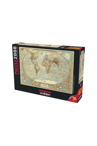 Anatolian Puzzle 2000 Parça Dünya Haritası 3935